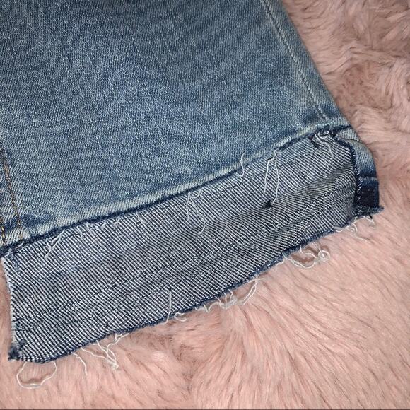 rag & bone Capri Step Frayed Hem Light Wash Skinny Jeans Wiley Size: 27 - Picture 10 of 16